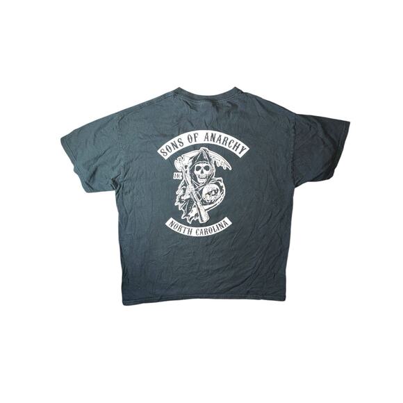 Sons Of Anarchy North Carolina Shirt XL Vintage FOTL USA Black Grim Reaper - Picture 4 of 7